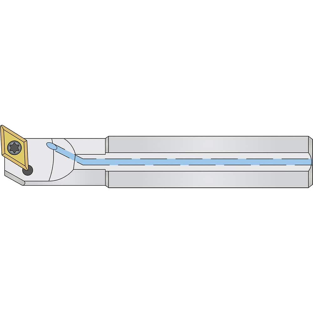 Micro 100 - 0.49" Min Bore, Left Hand A06J SDUCL 2 Indexable Boring Bar - Exact Tooling