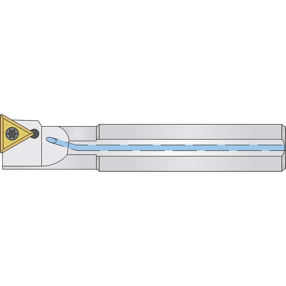 Micro 100 - 0.49" Min Bore, Left Hand A06J STFCL 2 Indexable Boring Bar - Exact Tooling