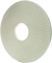 3M - 1/2" x 72 Yd Acrylic Adhesive Double Sided Tape - 31 mil Thick, Off-White, Foam Liner - Exact Tooling