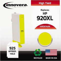 innovera - Yellow Inkjet Printer Cartridge - Use with HP Officejet 6000, 6000 Wireless, 6500, 6500 Wireless, Officejet Wide Format 7500A - Exact Tooling