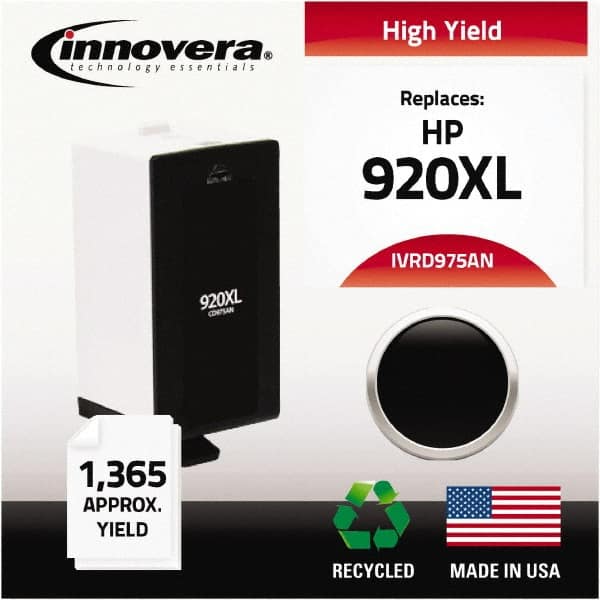 innovera - Black Inkjet Printer Cartridge - Use with HP Officejet 6000, 6000 Wireless, 6500, 6500 Wireless, Officejet Wide Format 7500A - Exact Tooling