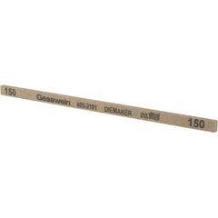 Made in USA - 150 Grit Aluminum Oxide Rectangular Polishing Stone - Coarse Grade, 1/4" Wide x 6" Long x 1/8" Thick - Exact Tooling