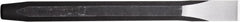 Paramount - 12" OAL x 1/2" Blade Width Cold Chisel - 1/2" Tip, 7/16" Stock, Steel Handle - Exact Tooling