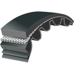 Bando - Section 8M, 20mm Wide, 1,200mm Outside Length, Timing Belt - Neoprene Rubber, Black, Series 8M - Exact Tooling
