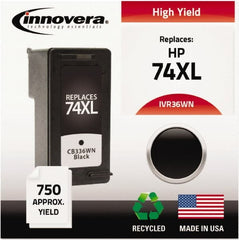 innovera - Black Inkjet Printer Cartridge - Use with HP Deskjet D4260, D4360, Officejet J5750, J5780, J6480, Photosmart C4240, C4250, C4280, C4350, C4380, C4385, C4480, C4580, C5240, C5250, C5280, C5580, D5345, D5360 - Exact Tooling