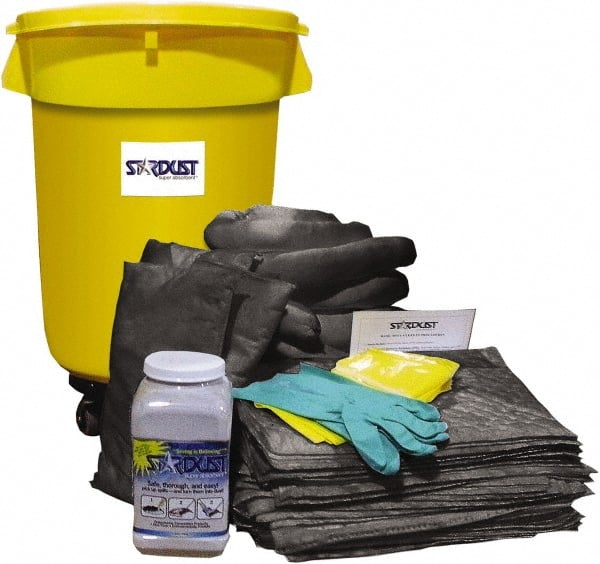 Stardust Spill Products - Spill Clean-Up System Accessory Kit Spill Kit - 32 Gal Mobile Spill Cart - Exact Tooling