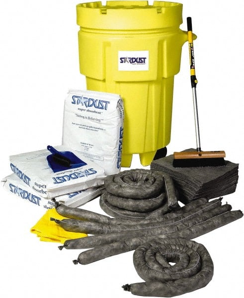 Stardust Spill Products - Spill Clean-Up System Accessory Kit Spill Kit - 95 Gal Mobile Spill Cart - Exact Tooling