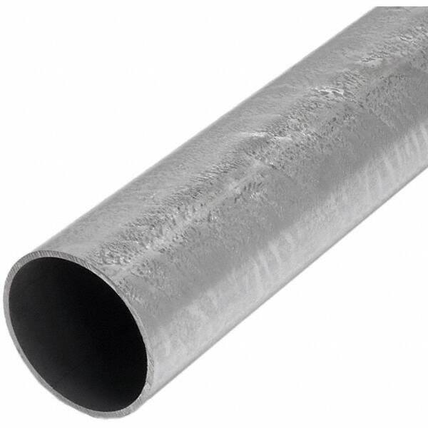 TAPCO - 12' High, Galvanized Traffic Sign Post - Steel, Silver - Exact Tooling