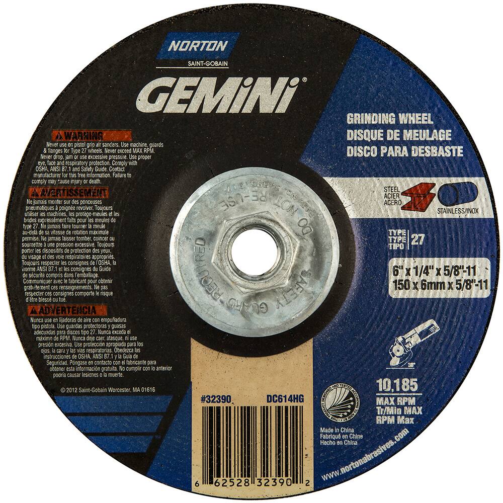 Norton - Depressed Center Wheel - - Exact Tooling