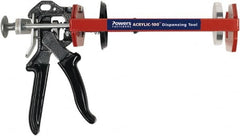 Powers Fasteners - 28 oz Skeleton Manual Caulk/Adhesive Applicator - Use with 28 oz Powers AC100+ Gold Acrylic Adhesive Cartridges - Exact Tooling