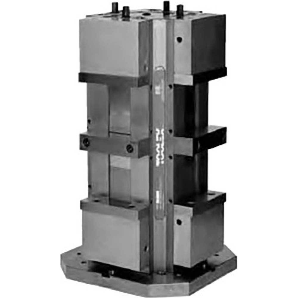 TE-CO - Machine Vises; Jaw Width (Inch): 20.5 ; Jaw Opening Capacity (Inch): 4 ; Orientation Type: Horizontal ; Number of Stations: 8 ; Base Motion Type: Stationary ; Operation Type: Manual - Exact Tooling