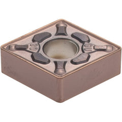 Sumitomo - CNMG432 EGU Grade AC6040M Carbide Turning Insert - 80° Diamond, 1/2" Inscr Circle, 3/16" Thick, 1/32" Corner Radius - Exact Tooling