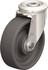 Blickle - 5" Diam x 1-9/16" Wide x 5-7/8" OAH Hollow Kingpin Mount Swivel Caster - Heat-Resistant Nylon, 330 Lb Capacity, Ball Bearing, Hollow Kingpin Stem - Exact Tooling
