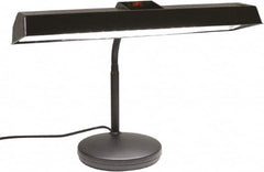 Electrix - 18 Watt, Gooseneck Machine Light - Weighted for Desk, LED Strip, Black - Exact Tooling