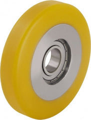 Blickle - 5 Inch Diameter x 63/64 Inch Wide, Polyurethane-Elastomer Blickle Extrathane Caster Wheel - 605 Lb. Capacity, 13/16 Inch Axle Diameter, Ball Bearing - Exact Tooling