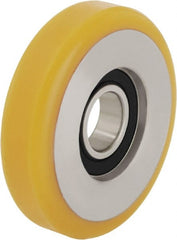 Blickle - 4 Inch Diameter x 63/64 Inch Wide, Polyurethane-Elastomer Blickle Extrathane Caster Wheel - 484 Lb. Capacity, 11/16 Inch Axle Diameter, Ball Bearing - Exact Tooling