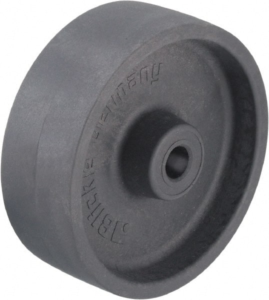Blickle - 4 Inch Diameter x 1-11/64 Inch Wide, Heat-Resistant Nylon Caster Wheel - 440 Lb. Capacity, 3/8 Inch Axle Diameter, Roller Bearing - Exact Tooling