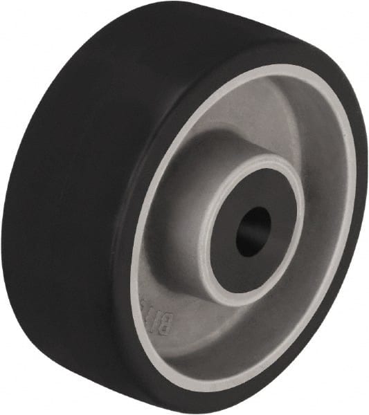 Blickle - 4 Inch Diameter x 1-37/64 Inch Wide, Polyurethane-Elastomer Blickle Softhane Caster Wheel - 220 Lb. Capacity, 1/2 Inch Axle Diameter, Plain Bore Bearing - Exact Tooling