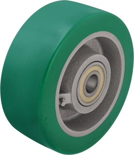 Blickle - 1 Inch Diameter x 3-9/64 Inch Wide, Polyurethane-Elastomer Blickle Softhane Caster Wheel - 3,080 Lb. Capacity, 1 Inch Axle Diameter, Ball Bearing - Exact Tooling