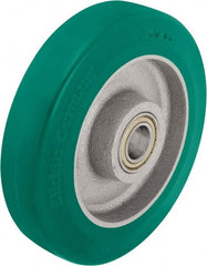 Blickle - 6-1/2 Inch Diameter x 1-31/32 Inch Wide, Polyurethane-Elastomer Blickle Softhane Caster Wheel - 1,320 Lb. Capacity, 25/32 Inch Axle Diameter, Ball Bearing - Exact Tooling