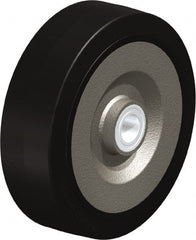 Blickle - 10 Inch Diameter x 3-9/64 Inch Wide, Solid Rubber Caster Wheel - 2,200 Lb. Capacity, 1-3/16 Inch Axle Diameter, Ball Bearing - Exact Tooling