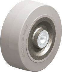 Blickle - 8 Inch Diameter x 3-9/64 Inch Wide, Solid Rubber Caster Wheel - 1,870 Lb. Capacity, 1 Inch Axle Diameter, Ball Bearing - Exact Tooling