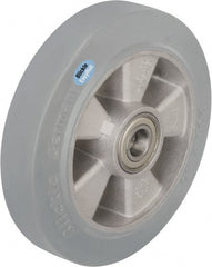 Blickle - 8 Inch Diameter x 1-31/32 Inch Wide, Solid Rubber Caster Wheel - 1,100 Lb. Capacity, 1 Inch Axle Diameter, Ball Bearing - Exact Tooling