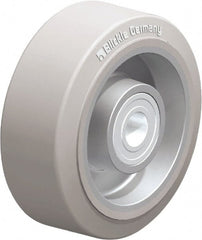 Blickle - 4 Inch Diameter x 1-37/64 Inch Wide, Solid Rubber Caster Wheel - 440 Lb. Capacity, 19/32 Inch Axle Diameter, Ball Bearing - Exact Tooling