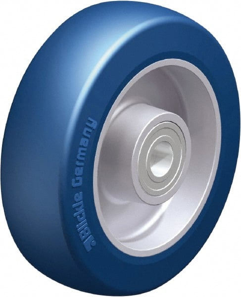Blickle - 5 Inch Diameter x 1-37/64 Inch Wide, Polyurethane-Elastomer Blickle Besthane Caster Wheel - 770 Lb. Capacity, 19/32 Inch Axle Diameter, Ball Bearing - Exact Tooling