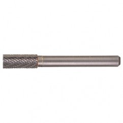 SB-3 Double Cut Solid Carbide Bur-Cylindrical with End Cut - Exact Tooling