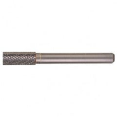 SB-3 Double Cut Solid Carbide Bur-Cylindrical with End Cut - Exact Tooling