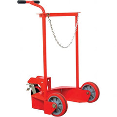 Wesco Industrial Products - 31" Long x 30" Wide x 48-5/8" High, Gas Liquid Gas Cylinder Cart - Holds 1 Cylinder, Fits 20" Diameter Cylinders - Exact Tooling