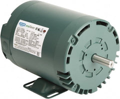 Leeson - 1 Max hp, 1,800 Max RPM, Premium Efficient Electric AC DC Motor - 230/460 V Input, Three Phase, 56C Frame, 5/8" Shaft Diam, C-Face Mount, ODP Enclosure - Exact Tooling