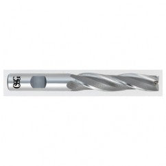 1/2 x 1/2 x 2-1/4 x 4-1/4 3 Fl HSS-CO Tapered Center Cutting End Mill -  Bright - Exact Tooling