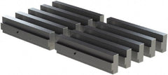 CarveSmart - 3/4" Wide x 2" High x 3/4" Thick, Flat/No Step Vise Jaw - Soft, Aluminum, Fixed Jaw, Compatible with 6" Vises - Exact Tooling