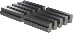 CarveSmart - 1" Wide x 2-1/4" High x 1" Thick, Flat/No Step Vise Jaw - Soft, Aluminum, Fixed Jaw, Compatible with 6" Vises - Exact Tooling