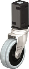 Blickle - 3" Diam x 63/64" Wide x 3-31/32" OAH Stem Mount Swivel Caster - Solid Rubber, 132 Lb Capacity, Plain Bore Bearing, Square Stem - Exact Tooling