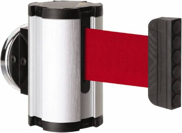 Lavi Industries - 3-1/2" High x 2-1/2" Long x 2-1/2" Wide Magnetic Wall Mount Barrier - Aluminum, Satin Chrome Finish, Satin Aluminum, Use with Magnetic Wall Mount Barriers - Exact Tooling