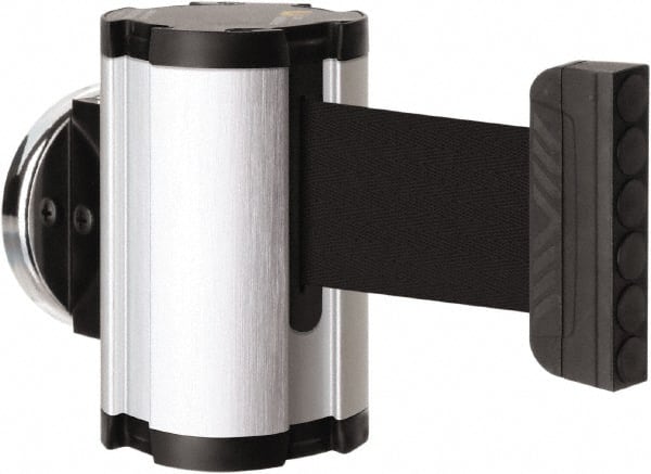 Lavi Industries - 3-1/2" High x 2-1/2" Long x 2-1/2" Wide Magnetic Wall Mount Barrier - Aluminum, Satin Chrome Finish, Satin Aluminum, Use with Magnetic Wall Mount Barriers - Exact Tooling