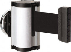 Lavi Industries - 3-1/2" High x 2-1/2" Long x 2-1/2" Wide Magnetic Wall Mount Barrier - Aluminum, Satin Chrome Finish, Satin Aluminum, Use with Magnetic Wall Mount Barriers - Exact Tooling