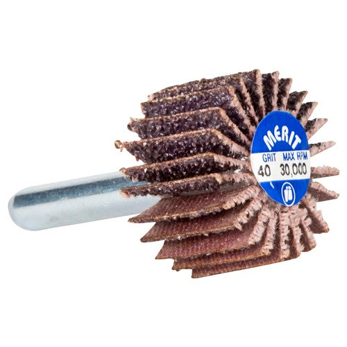 1 1/2″ × 1 1/2″ × 1/4″ High Performance Flap Wheel 180 Grit Ceramic Alumina / Aluminum Oxide - Exact Tooling