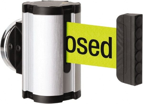 Lavi Industries - 3-1/2" High x 2-1/2" Long x 2-1/2" Wide Magnetic Wall Mount Barrier - Aluminum, Satin Chrome Finish, Satin Aluminum, Use with Magnetic Wall Mount Barriers - Exact Tooling