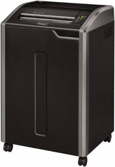 FELLOWES - 5/32 x 1-3/8" Strip, 30 Sheet Cross Cut Automatic Shredder - 20" Long x 25" Wide x 37-1/4" High, Level 4 Security, 35 Gal Wastebasket - Exact Tooling