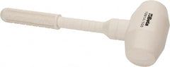 Beta - 35 oz Head 2-23/64" Face Diam Rubber Dead Blow Hammer - 11-13/16" OAL, Rubber Handle - Exact Tooling