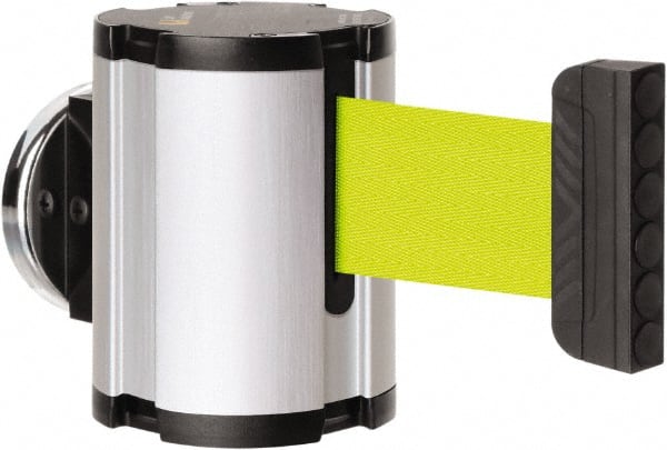 Lavi Industries - 3-1/2" High x 2-1/2" Long x 2-1/2" Wide Magnetic Wall Mount Barrier - Aluminum, Satin Chrome Finish, Satin Aluminum, Use with Magnetic Wall Mount Barriers - Exact Tooling