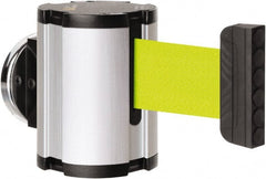 Lavi Industries - 3-1/2" High x 2-1/2" Long x 2-1/2" Wide Magnetic Wall Mount Barrier - Aluminum, Satin Chrome Finish, Satin Aluminum, Use with Magnetic Wall Mount Barriers - Exact Tooling