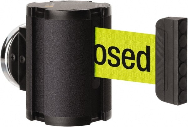 Lavi Industries - 3-1/2" High x 2-1/2" Long x 2-1/2" Wide Magnetic Wall Mount Barrier - Aluminum, Powdercoat Finish, Black, Use with Magnetic Wall Mount Barriers - Exact Tooling