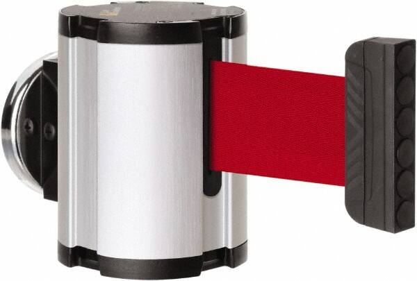 Lavi Industries - 3-1/2" High x 2-1/2" Long x 2-1/2" Wide Magnetic Wall Mount Barrier - Aluminum, Satin Chrome Finish, Satin Aluminum, Use with Magnetic Wall Mount Barriers - Exact Tooling