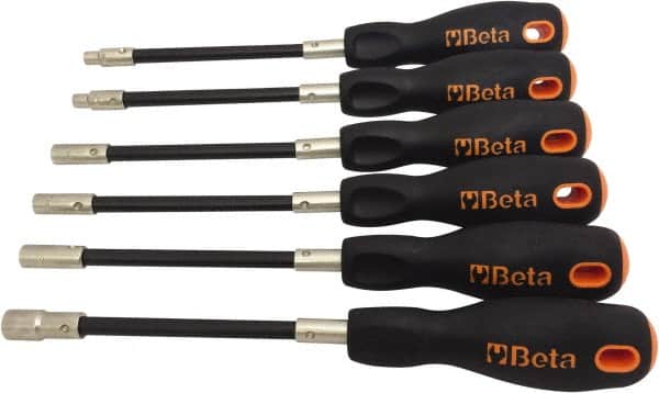 Beta - 5.5mm Flexible Shaft Nutdriver - Ergonomic Handle, 265mm OAL - Exact Tooling