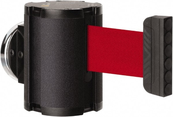 Lavi Industries - 3-1/2" High x 2-1/2" Long x 2-1/2" Wide Magnetic Wall Mount Barrier - Aluminum, Powdercoat Finish, Black, Use with Magnetic Wall Mount Barriers - Exact Tooling